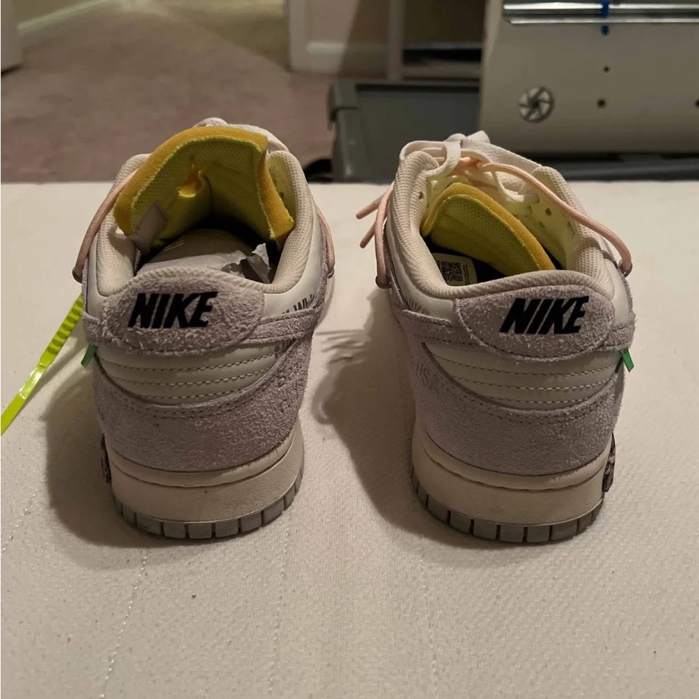 Nike White and Gray Sneakers Minimalist Design